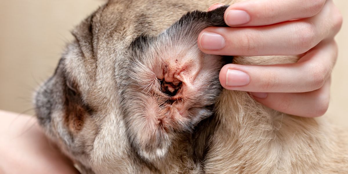 sos peludos Otite Canina Sintomas, Tipos e Tratamento